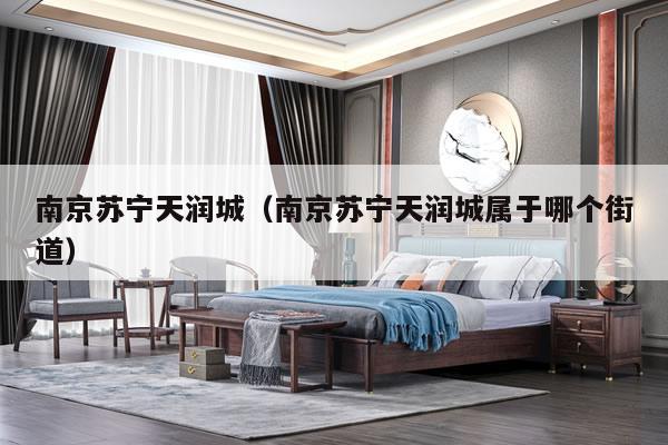 南京苏宁天润城(南京苏宁天润城属于哪个街道)